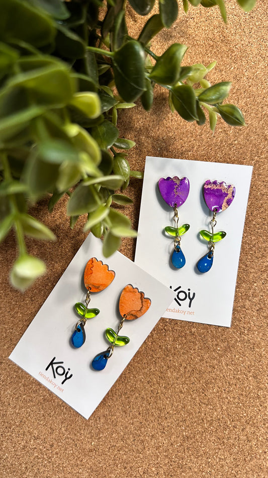 Pendientes "Tulipa"